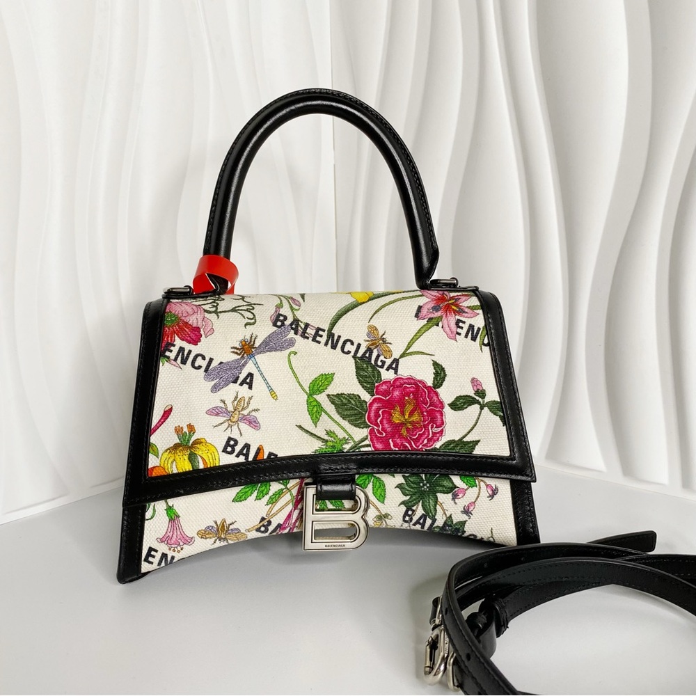 Gucci Balenciaga Hacker Project Hourglass Handbag Black